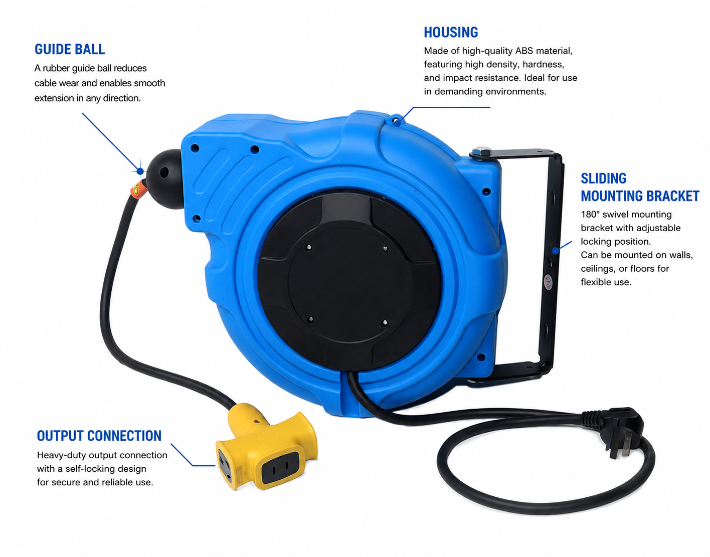 Automatic Retractable Power Cord Reel