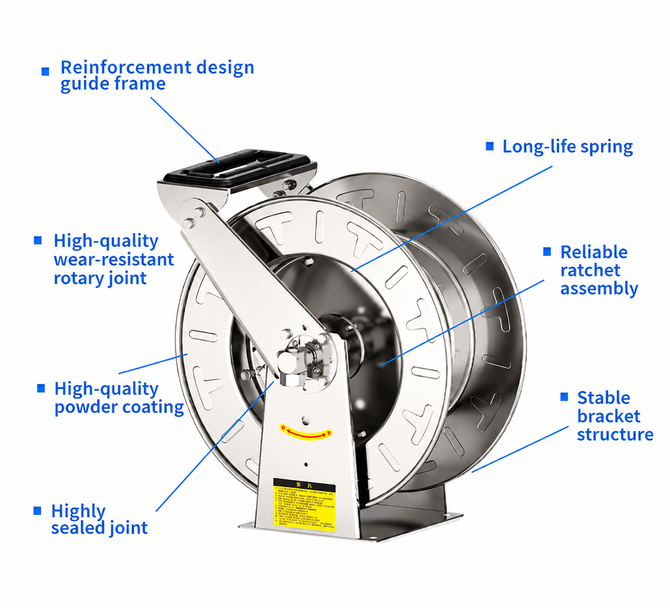 Key Structural Features of CY-DS900 stainless steel hose reel