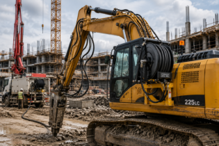 Hydraulic Hose Reels in Construction Equipment