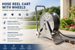 Hose Reel Cart with Wheels