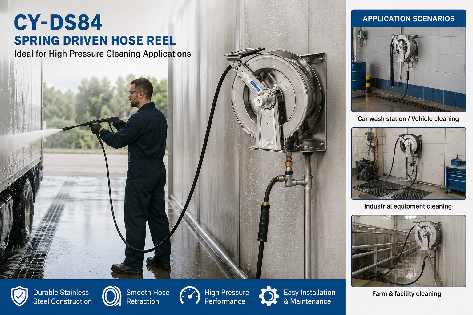 Pressure Cleaning Hose Reel DS 84