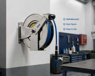 Wall-Mounted Hose Reel
