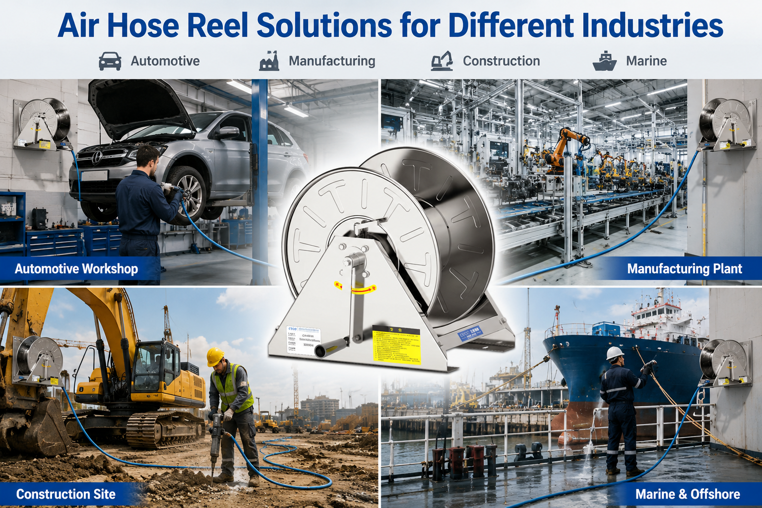 Air Hose Reel Solutions for Different Industries