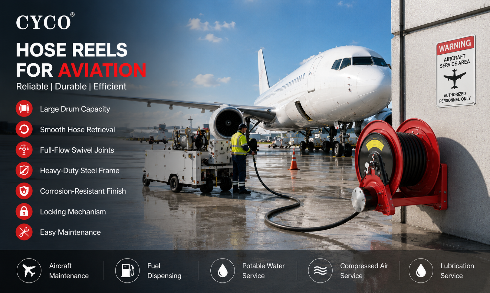 Aviation Hose Reel