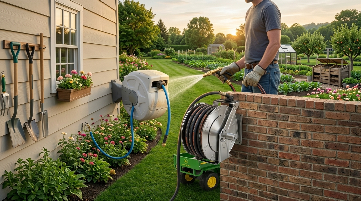 Can a Heavy-Duty Water Hose Reel be used as a Garden Hose Reel
