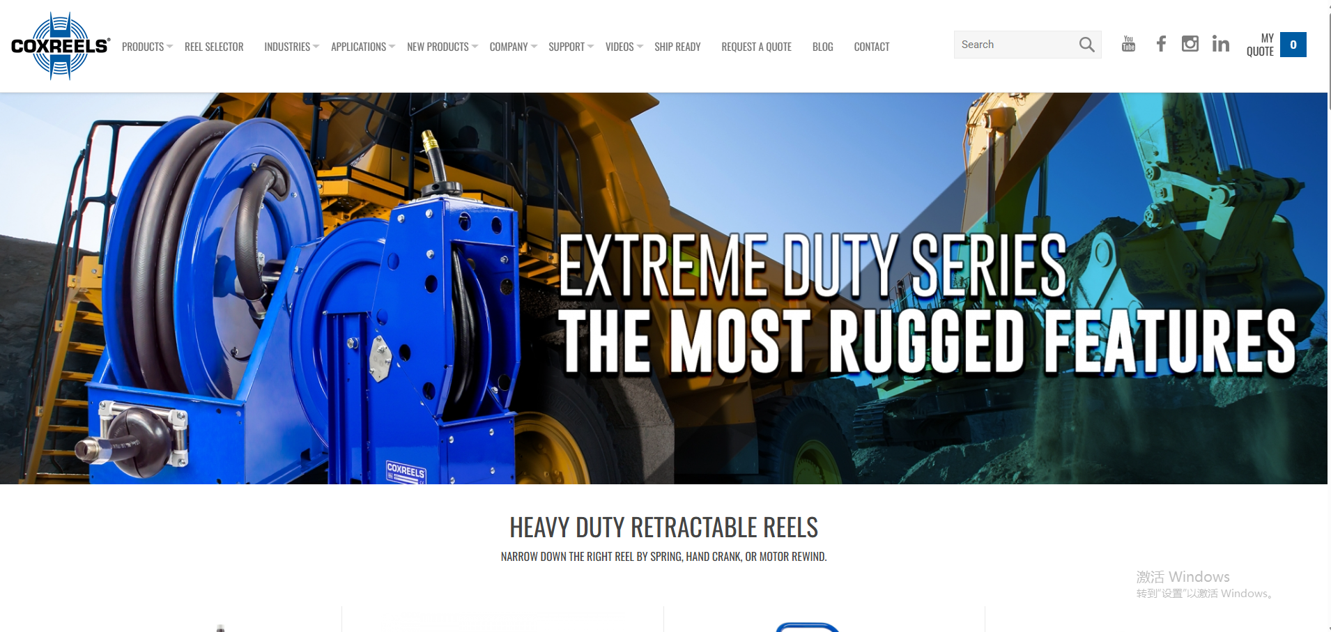 Industrial Hose Reel Manufacturer Coxreel