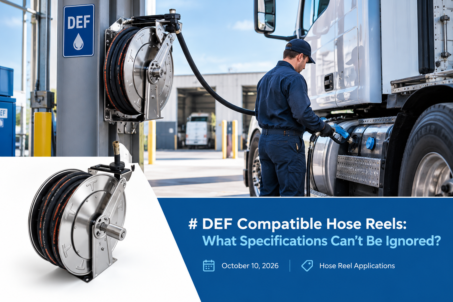 DEF Hose Reels in Action