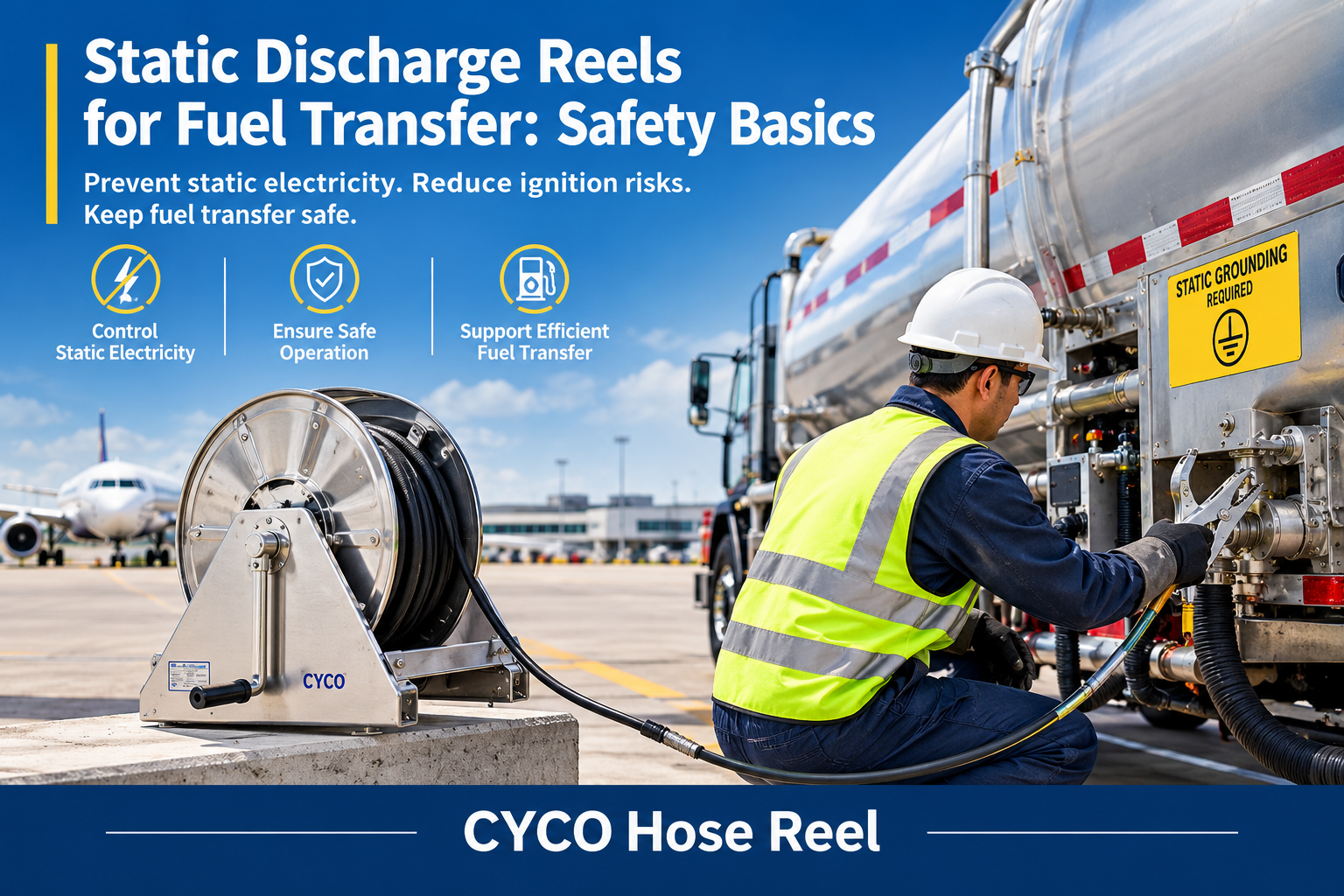 Static Discharge Reels for Fuel Transfer: Safety Basics